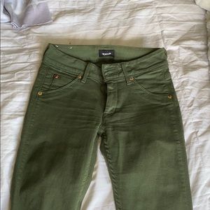 Dark green denim